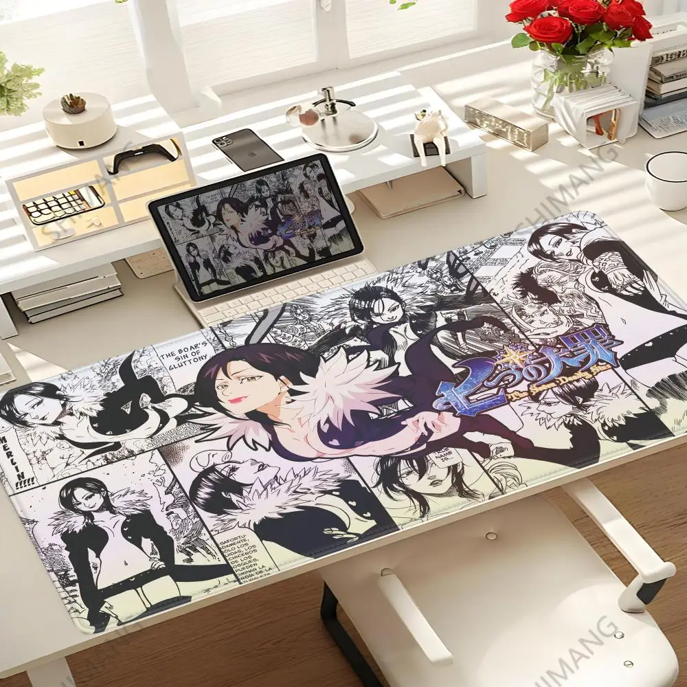 The Seven Deadly Sins Mouse Pad Mousepad Large Gaming Mouse Pad LockEdge Thickened Computer Keyboard Table Desk Mat