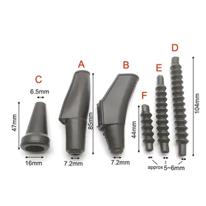 Máy điều khiển phanh xe máy Bộ ly hợp Cáp bảo vệ tay áo Cao su Ddustagua Kiểm tra bụi cho Yamaha Honda Suzuki CG GS 125 150 10 lốp xe bán hàng chính Moto CG 150 - №9