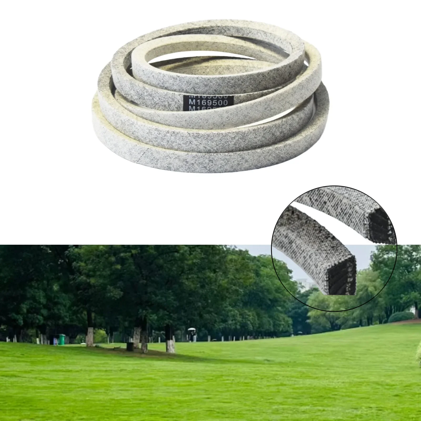 M169500 Lawn Mower Belt Fits X330 X390 X394 X570 X580 High Strength Reinforced High Temperature Resistance Dry Cloth Hot Selling