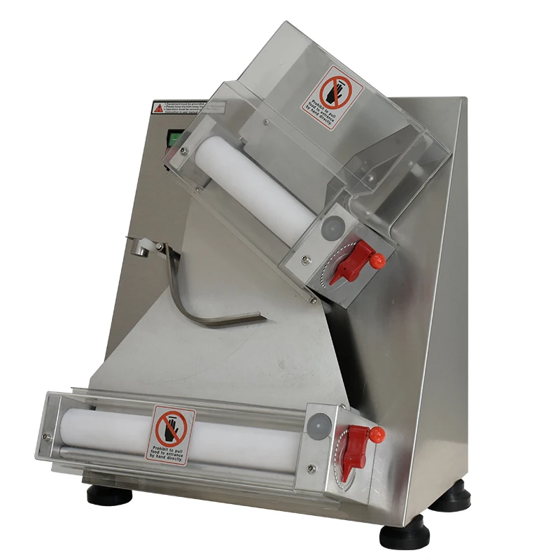 Automatic Electric Pizza Dough Roller Sheeter, Commercial Pizza Base Press Machine For Bakery, Restaurant, Snack Catering Use