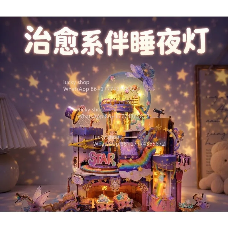 Assembly Model Handmade  Miniature Scene Hut Three-dimensional Puzzle Wooden Gift for Girl