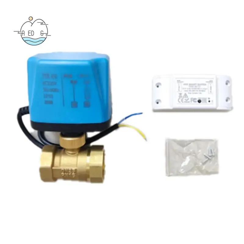 

AED6-Tuya Wi-Fi умный моторизованный шаровой клапан синхронизации воды умный переключатель электрический клапан с умной жизнью для Alexa Alice (1 дюйм) Durabl