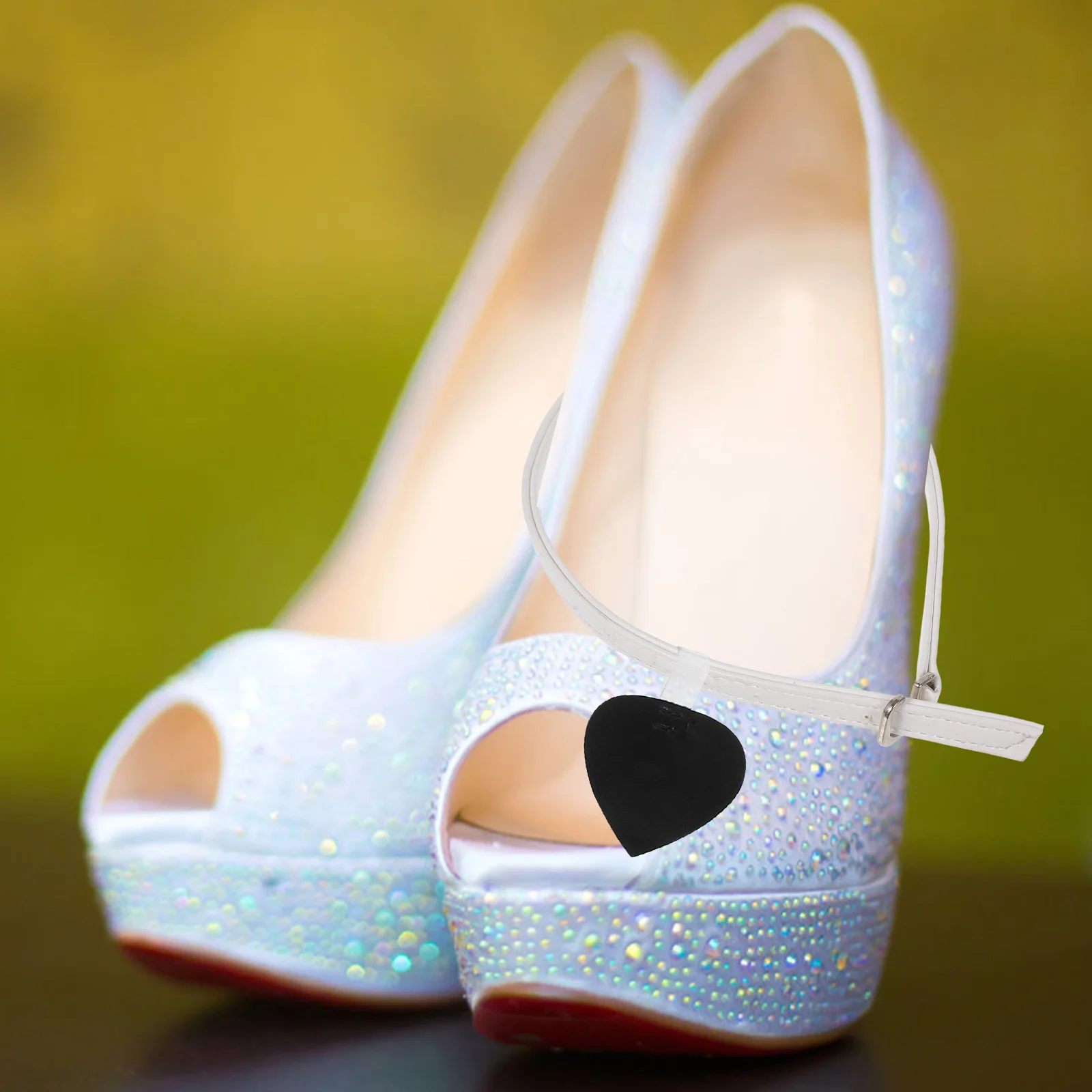 3 أزواج من أحزمة الأحذية المضادة للسقوط بإبزيم قابل للتعديل وأشرطة الكاحل عالية الكعب سهلة التركيب مناسبة لحدث الرقص في الزفاف #3