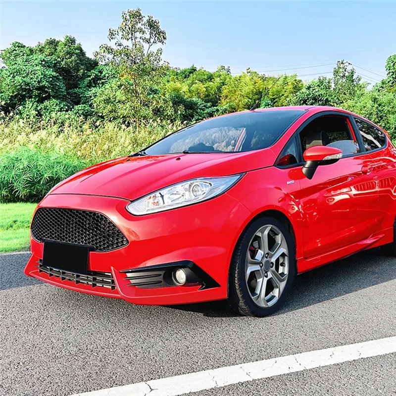 المصد الأمامي سكين الرياح الديكور الضباب غطاء المصباح شرائط الكسوة لفورد فييستا ST MK7 MK7.5 2012-2017-AB36
