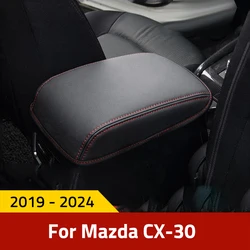 For Mazda CX-30 CX30 2019-2024 Armrest Console Pad Cover Cushion Support Box Top Mat Liner Car Styling Accessories