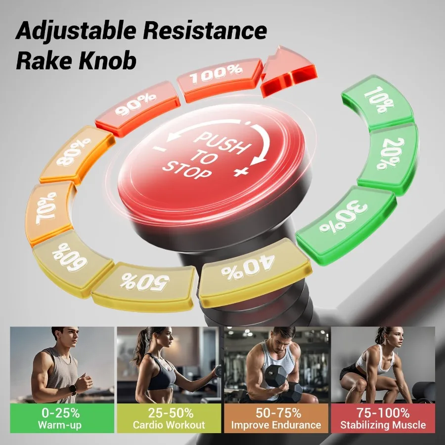 จักรยานออกกำลังกายในร่มสำหรับการออกกำลังกายที่บ้านพร้อมระบบขับเคลื่อนด้วยสายพานแบบเงียบและเบาะนั่งเพื่อความสบายเป็นพิเศษ รองรับน้ำหนักได้ถึง 300 ปอนด์ พร้อมแท็บเล็ตและอุปกรณ์เสริม