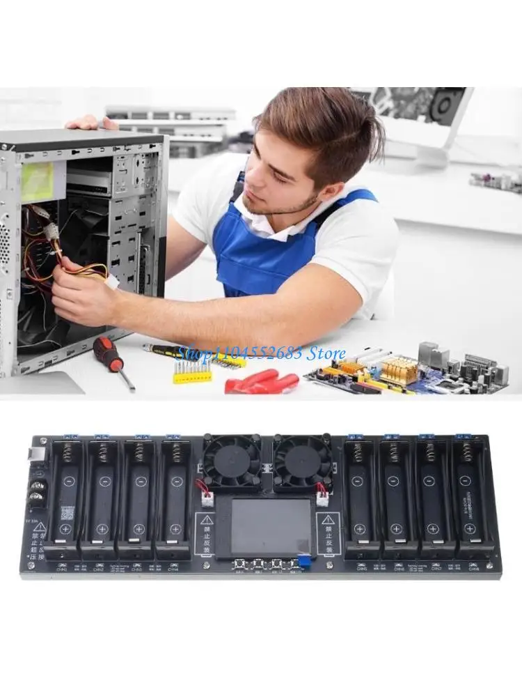 

Y6GD 8 Channel Lithium Battery Tester Suitable for 18650 with Auto Charges Discharge&Capacity Internal Resistance Measurement