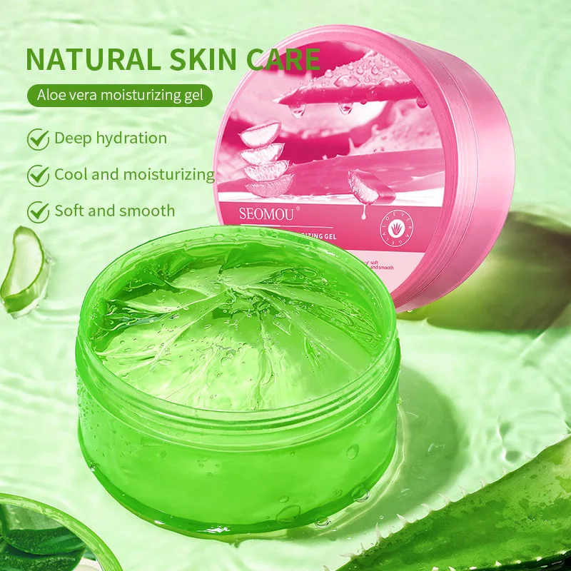 Gel de Aloe Vera 99%, hidratación profunda e Gel Facial sin enjuague, reduce los poros, mascarilla para dormir, productos coreanos para el cuidado de la piel, 300g