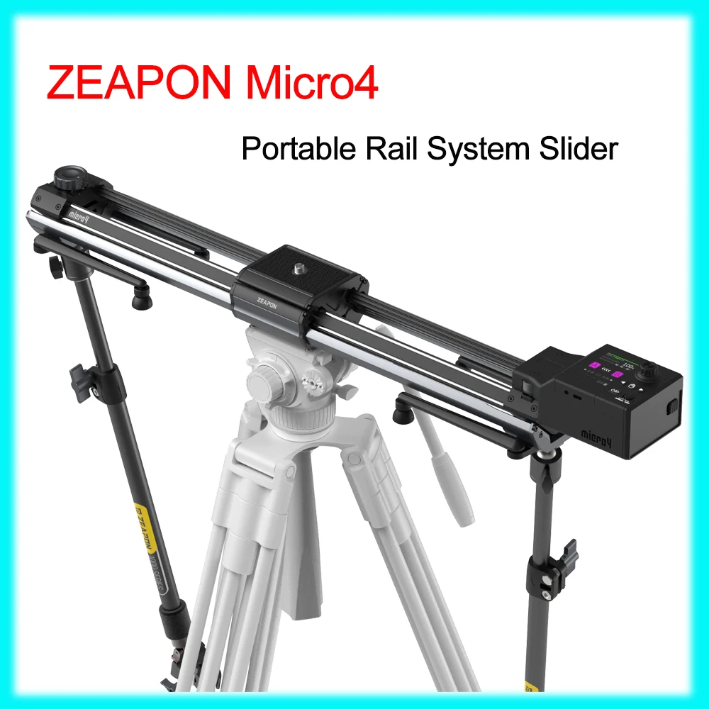 ZEAPON Micro 4 E500 E700 E1000 M500 700 1000 Motorized Slider DSLR Camera Video Double Distance Portable Rail System Slider