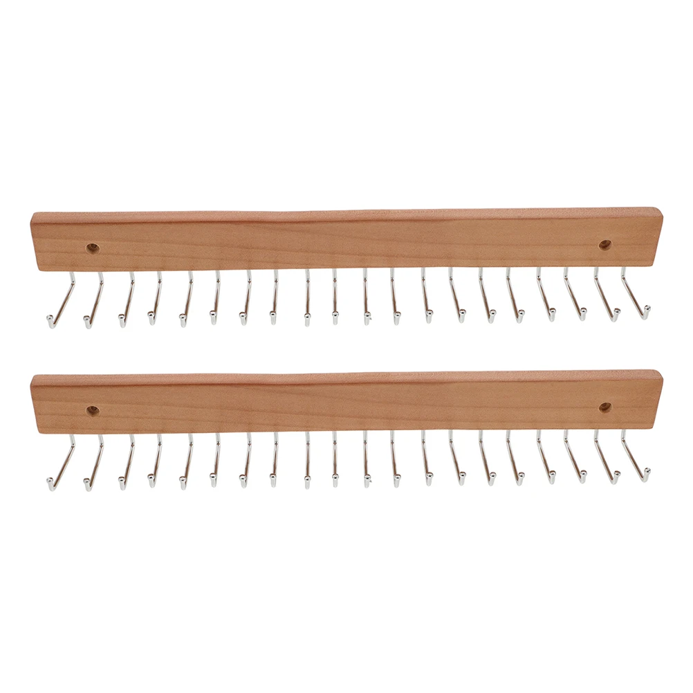 

2 Pcs Belt Rack Tie Man Wall-mounted Organizer Iron Closet Holder Racks for Men