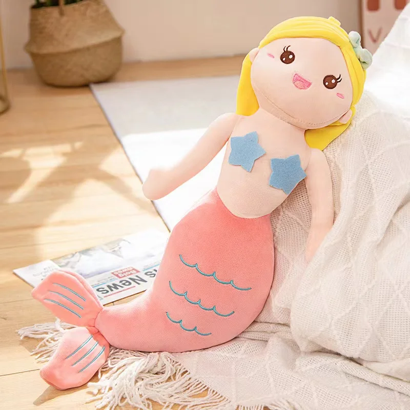 Anime Mermaid Plush Toy Soft Cute Stuffed Animal Available in 45 60 80 Sizes Ideal Christmas Thanksgiving Gift for Kids