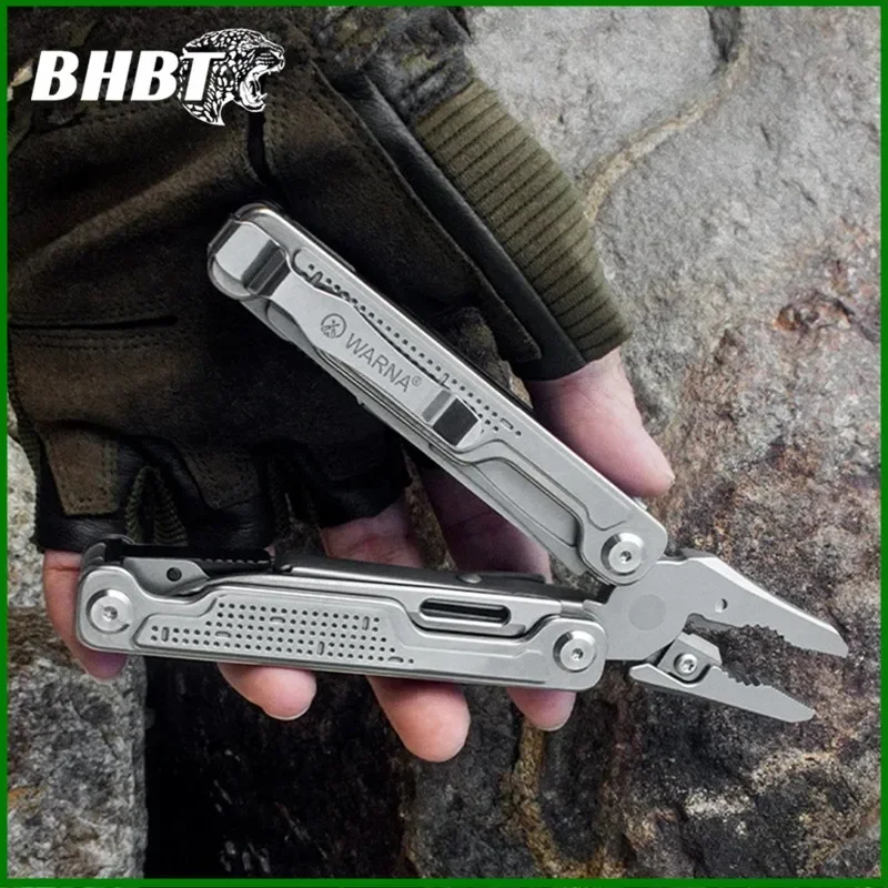 BHBT 19-in-1 Ark Multi functional Tool Pliers Steel Handle Black Stone Washed Copper Gasket Camping Home Emergency Equipment