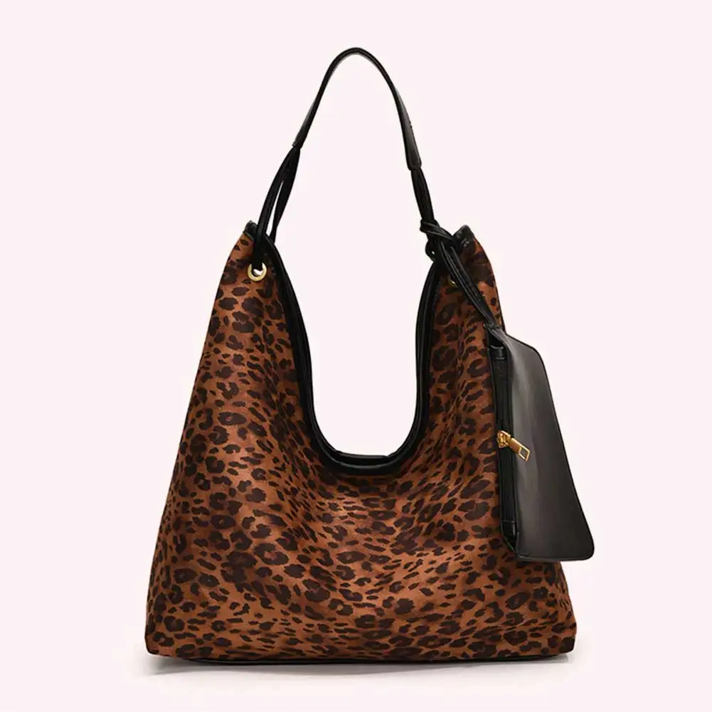 

Женская сумка через плечо из искусственной кожи с леопардовым принтом, модная сумка через плечо с портмоне, стильная сумка с верхней ручкой, винтажная рабочая сумка, уличная дорожная сумка