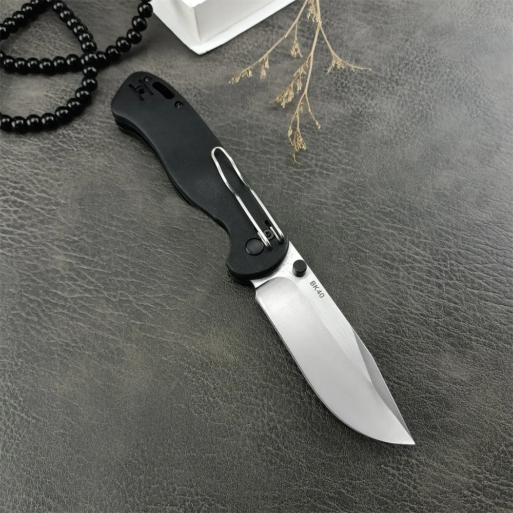 Folding Pocket Knife KB BK4 High Quality 440C Blade Nylon Fiber Handle Outdoor EDC Camping Hiking Hunting Survival Cutting Tool