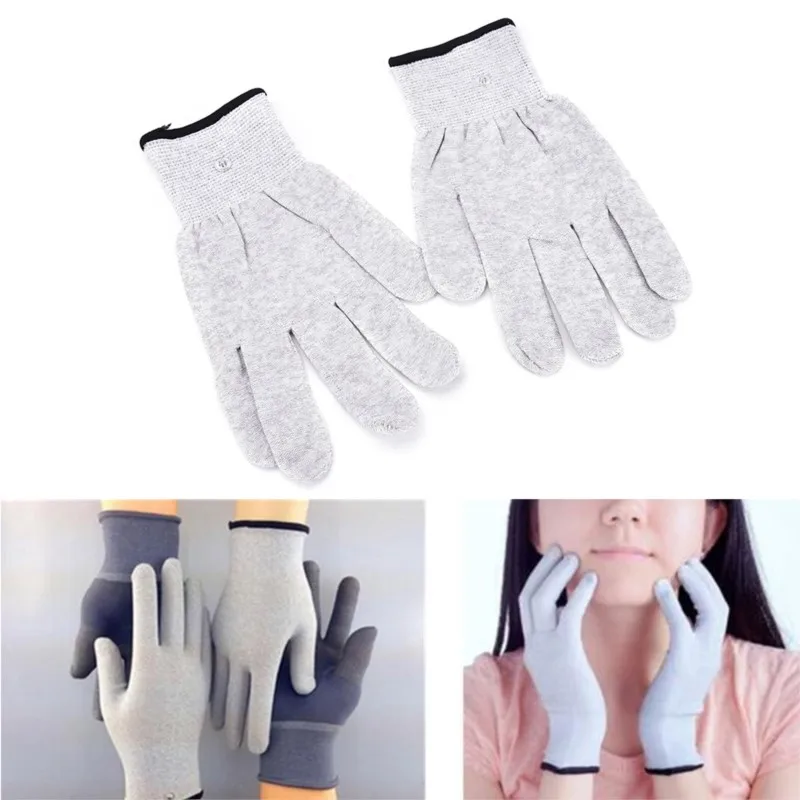 Gants de massage à impulsions magiques pour machines de soins de santé TENS, acupuncture électrique, masseur de physiothérapie, conducteurs, 1 paire