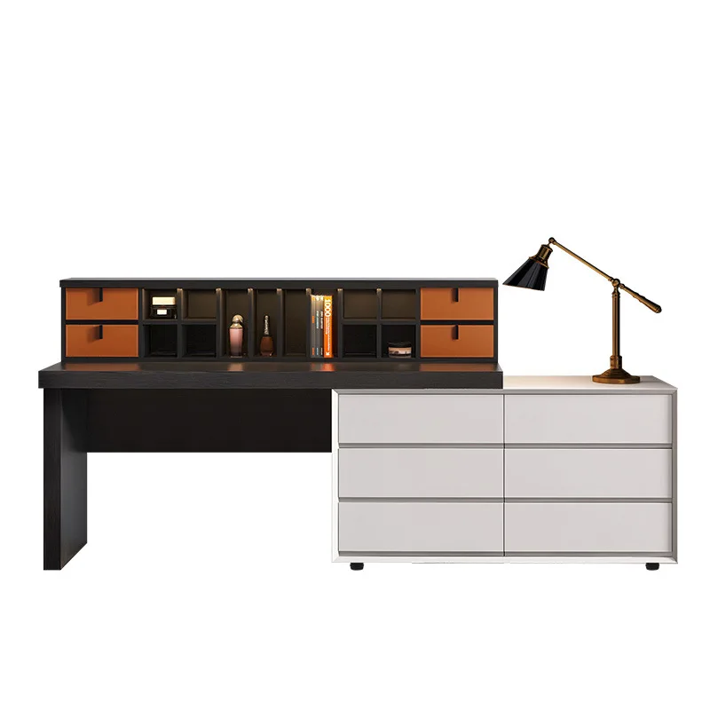 

Italian minimalist bedroom dresser storage chest cabinet integrated solid wood modern light luxury