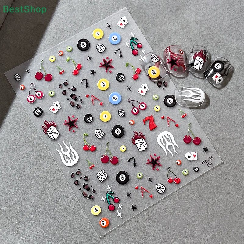 Nail Art Zelda - ☆ ☆ ☆ 3D estereoscópico cereja
