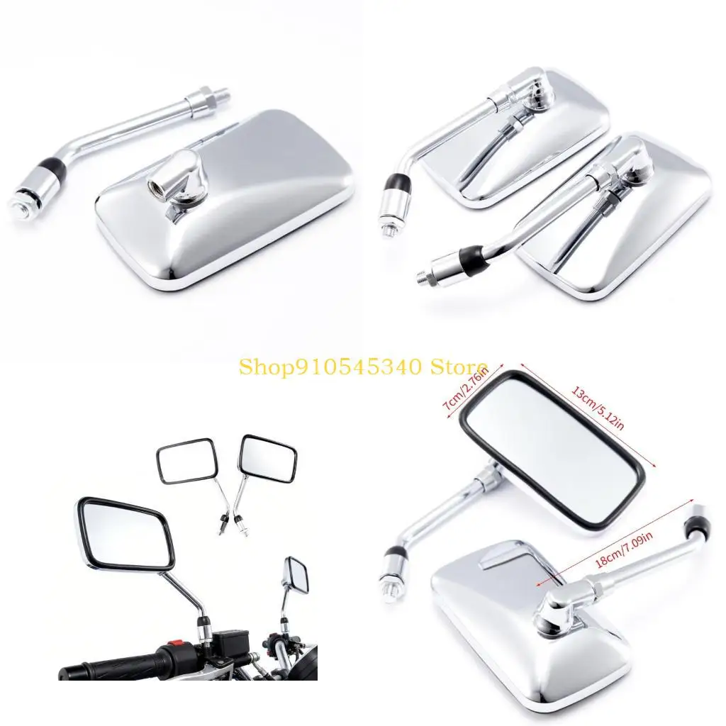 

U2JA Motorcycle Accessory Rearview Mirror Adjustable Handlebar Side Mirror