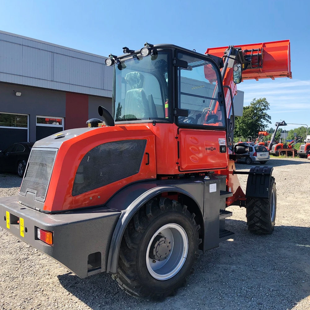 CE EVERUN ER2500F 2.5ton Multifungsi EPA Hidrolik Teleskopik Front End min Front Articulating Small Wheel Loader