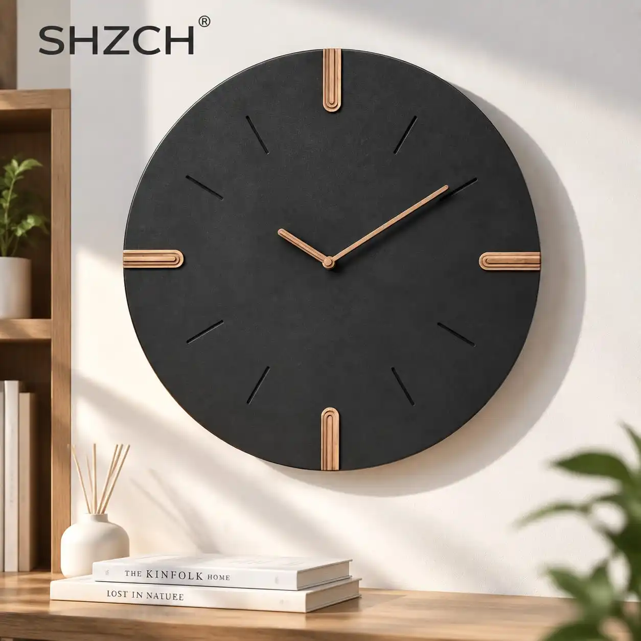Nordic Creative Wall Clock Modern Minimalist Living Room High-end Wall Clock Stylish and Luxurious Home Decor Reloj Pared FYWC