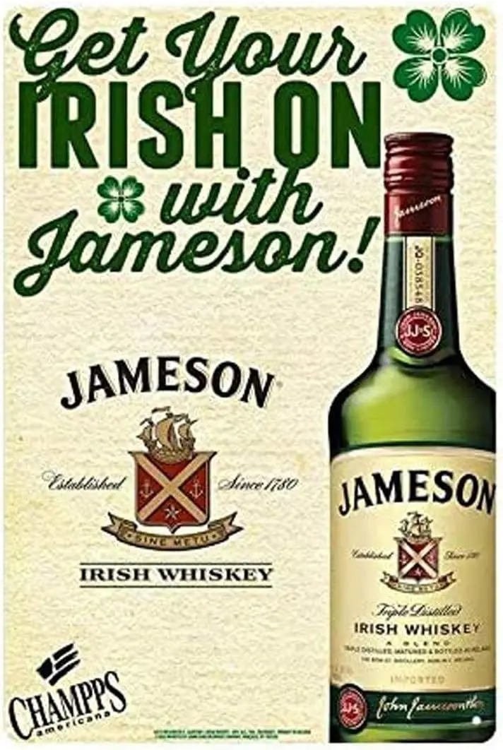 Vintage Custom Metal Signs  - get Your Irish on Chic Art Wall Decort Home Yard Bar Hotel Cafe Pub restauran