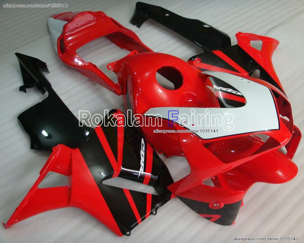 

For Honda CBR600RR F5 2003 2004 CBR 600 RR 03 04 Red Black White Sportbike Motorcycle Fairing Kit (Injection molding)