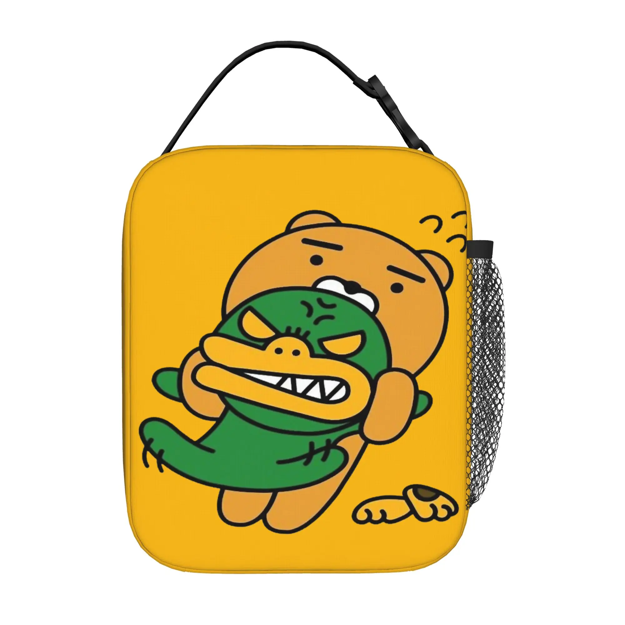 K-Kakao F-Friends Cartoon Insulated Lunch Bags Portable  Reusable Thermal Bag Lunch Box Tote Office  Travel Men Women