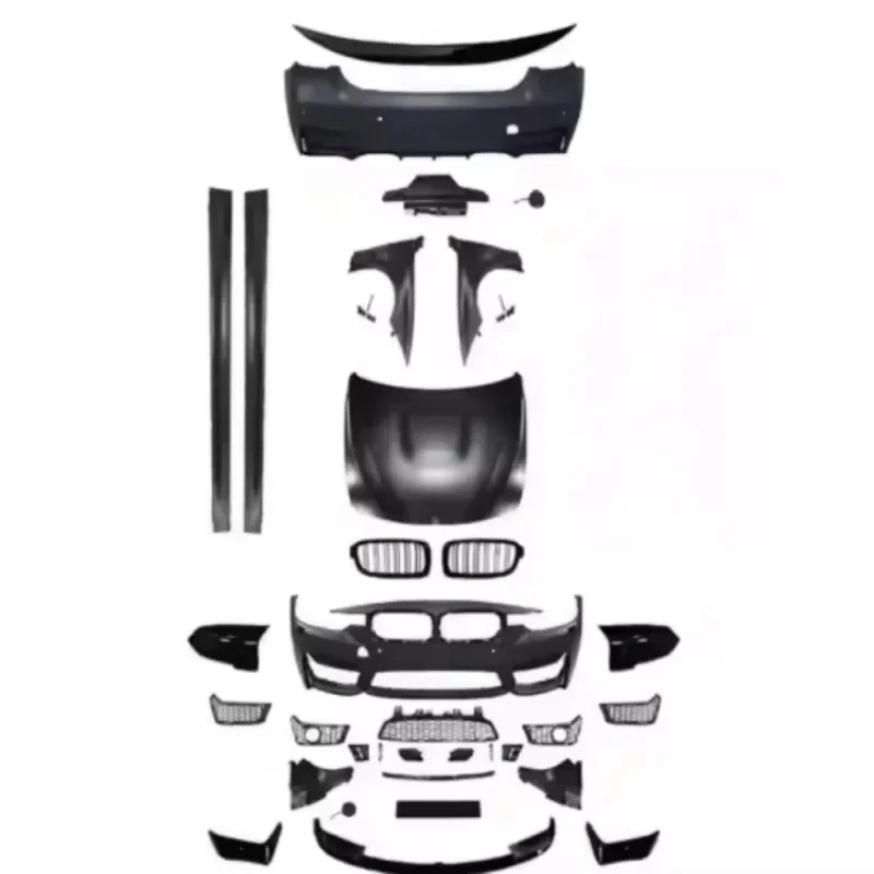

F30 Sport BodyKit S 3Series Car Bumper with Front Bumper Side Skirts Rear Bumper and Diffuser Auto Part