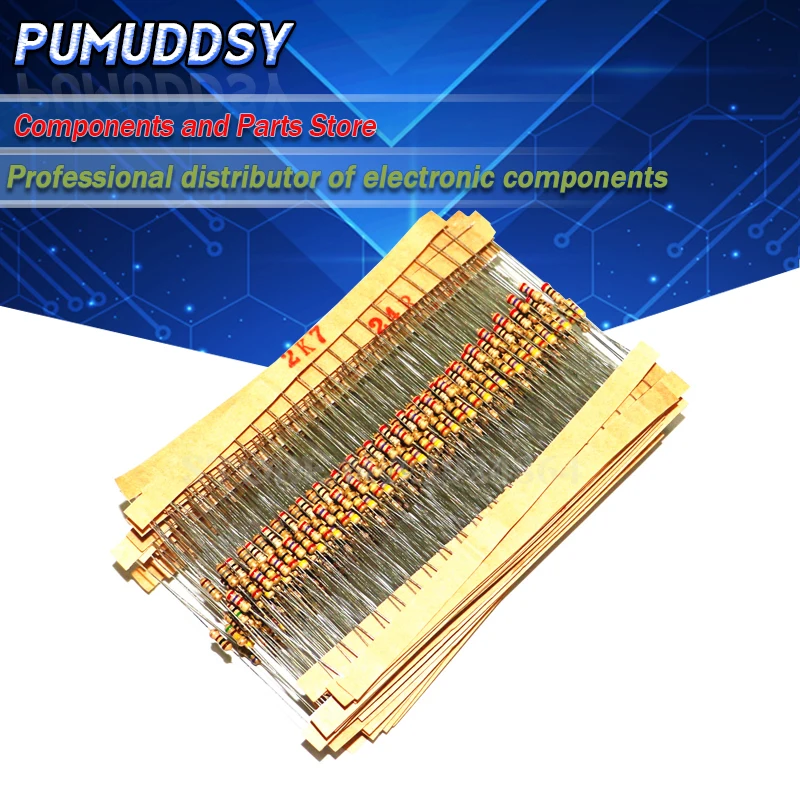 

Новинка 1500 шт. 1/4 Вт карбоновые пленочные резисторы набор в ассортименте 75 значений (1 Ом ~ 10 м ом) Сопротивление 5% Резистор с допуском в упаковке