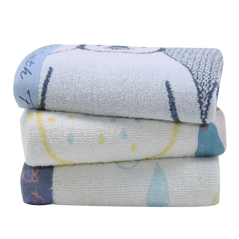 Large Cotton Bath Shower Towel Thick Towels Home Bathroom Hotel For Adults Kids Absorbent Face Towel Bathroom Towels 50*100CM