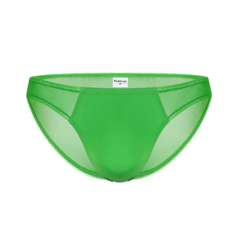 

Sexy Underwear Men Briefs See Through Mesh Underpants Low Waist Hombre Slip Calzoncillos U Pouch Sissy Male Panties