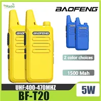 2PCS Baofeng BF-T20 Walkie Talkie Mini USB Charge 1500mAh Portable 400-470MHz Radio Upgrade Of BF-C9 KD-C1 For Hunting Kid’s Toy
