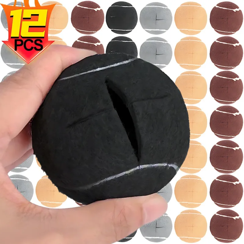 12/1PCS Tennis Ball Shape Furniture Leg Covers Cross Opening Supplies AntiSlip Floor Protection for Office Sofa Dining Home Room