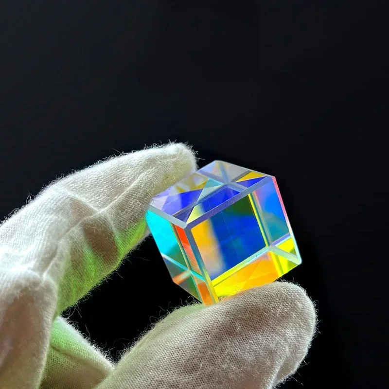 NEW 1Pcs 15/25mm Science Cube Optical Prism Photography Hexahedral Prism Home Decor Prism Glass Cube  Prisma Topografia Gifts