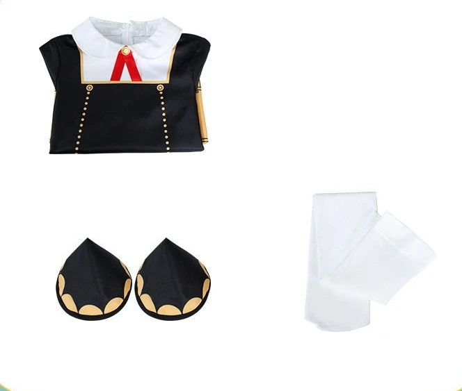 زي أنيا فورجر التنكري لأكاديمية عدن، شعر مستعار قصير وردي متضمن للأطفال والبنات، زي الرسوم المتحركة لأداء المسرح #6