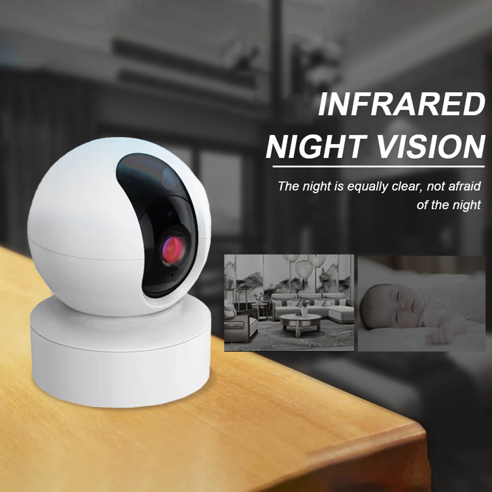 P43 profissional 360 ° que gerencie a câmera esperta da visão noturna do auto que segue a cabeça movente câmera sem fio ultra clara de wifi para o escritório