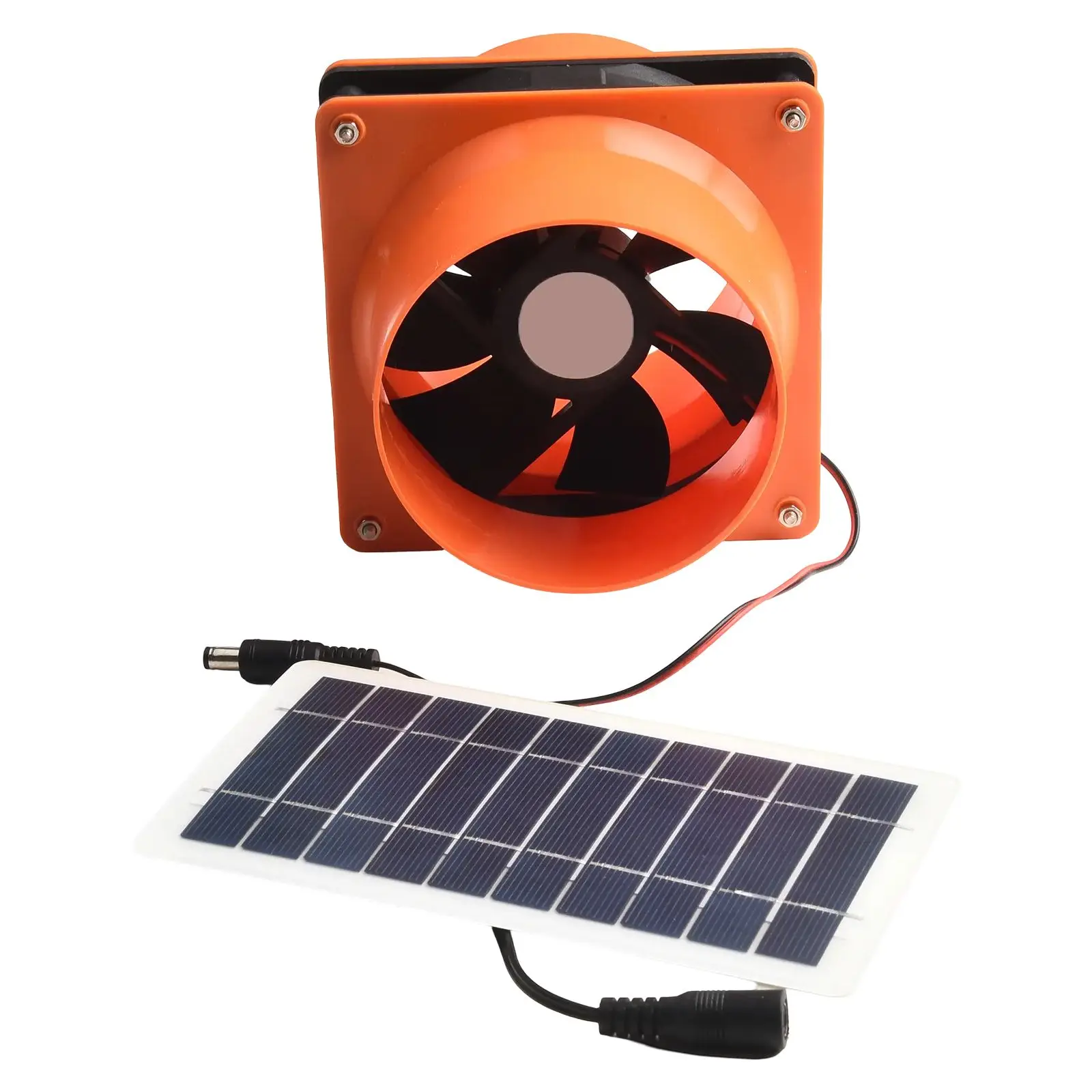 4-inch Exhaust Fan 12V Solar Power Fan ABS Material Energy-Saving Design Daylight Operation Carbon Footprint Reduction