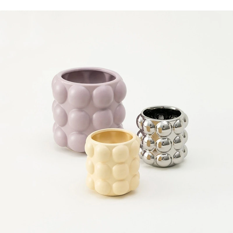 Ceramic Flowerpot Green Plant Hydroponic Flowerpots  Flower Arrangement Home Simple Storage Jar