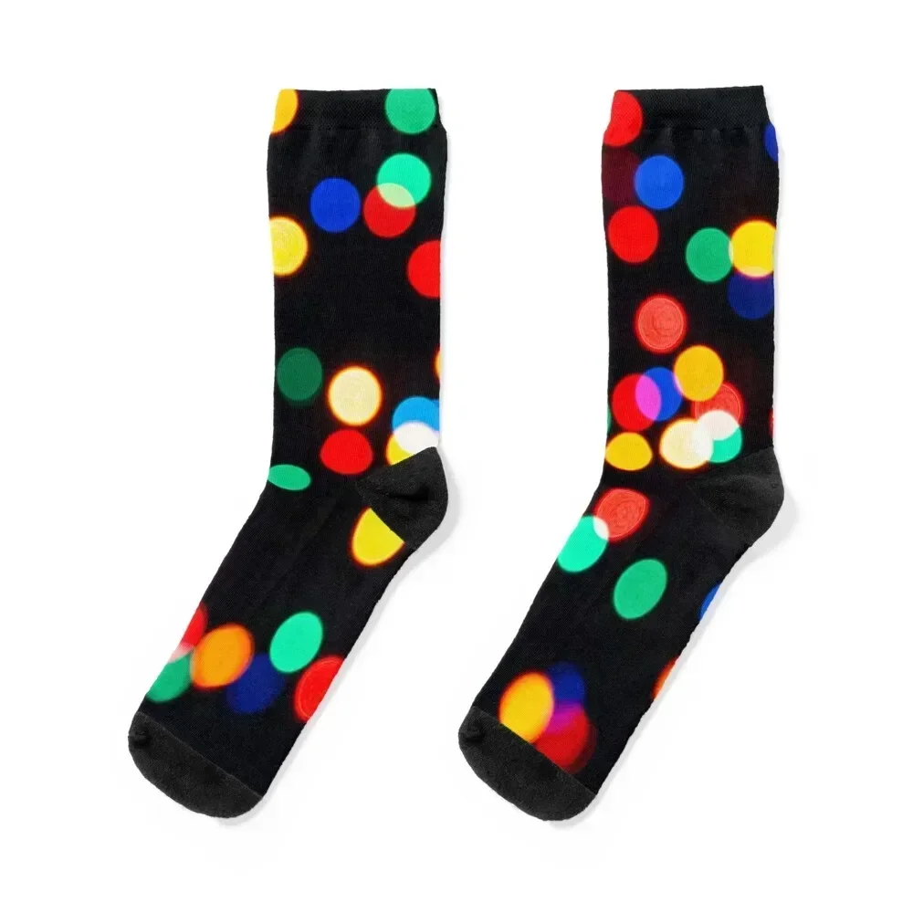 

Bokeh Lights On a Black Background Socks tennis Men's gym Non-slip Mens Socks Women's