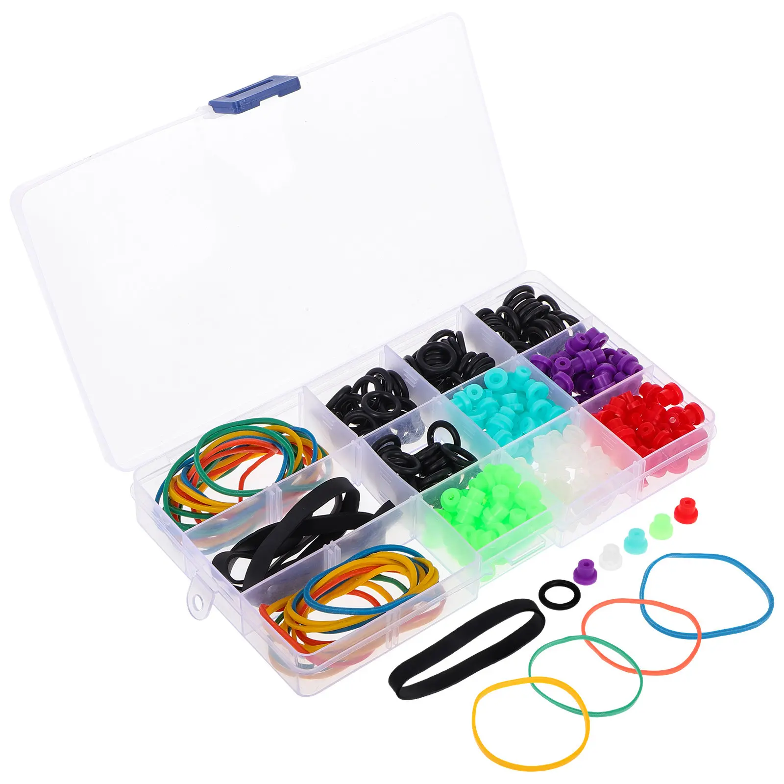 

Tattoo Machine Parts Kit Silicone Sealing Rings Rubber Bands Pin Cushions Storage Box Professional Tattoo Equipment Accessories