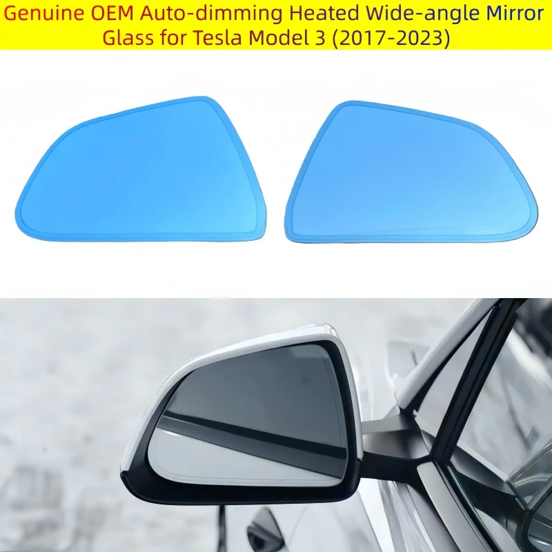 

Genuine OEM Auto-Dim Heated Exterior Mirror Glass for Tesla Model 3 2017 2018 2019 2020 2021 2022 2023 OE#113065300A#113065400A