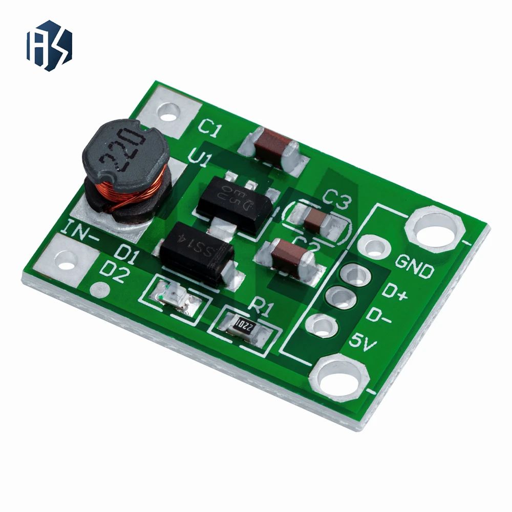 600mA DC-DC Mini Step Up Power Module 1-5V para 5V Step-up Boost Converter NOVO