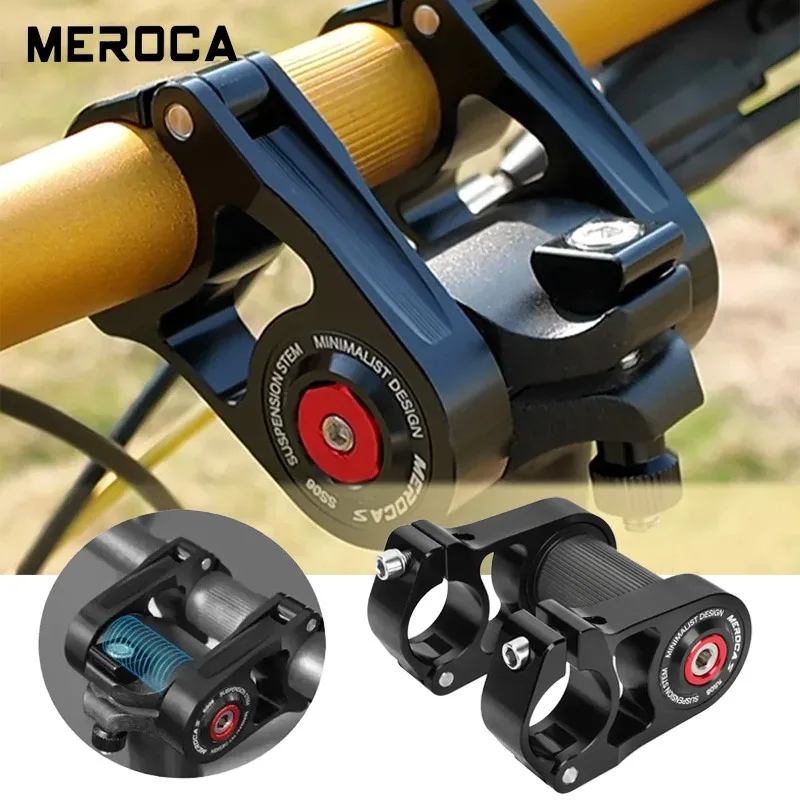 

MEROCA Folding Bike Stem Shock Absorption Bicycle handlebar Stem 25.4mm Cycling Direct mount stem for Folding Bicycle 412 SP18
