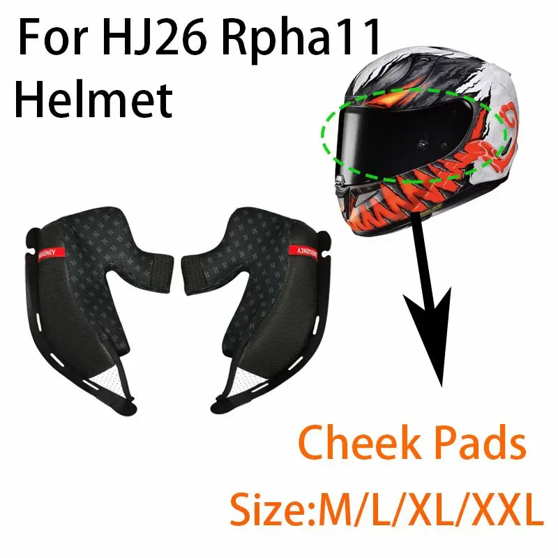 Rpha11 Cheek Pads for HJC Rpha70 Rpha70 Carbon Rpha11 Carbon HJ26 Helmet Accessories Integral Almohadillas Mejillas Casque Moto