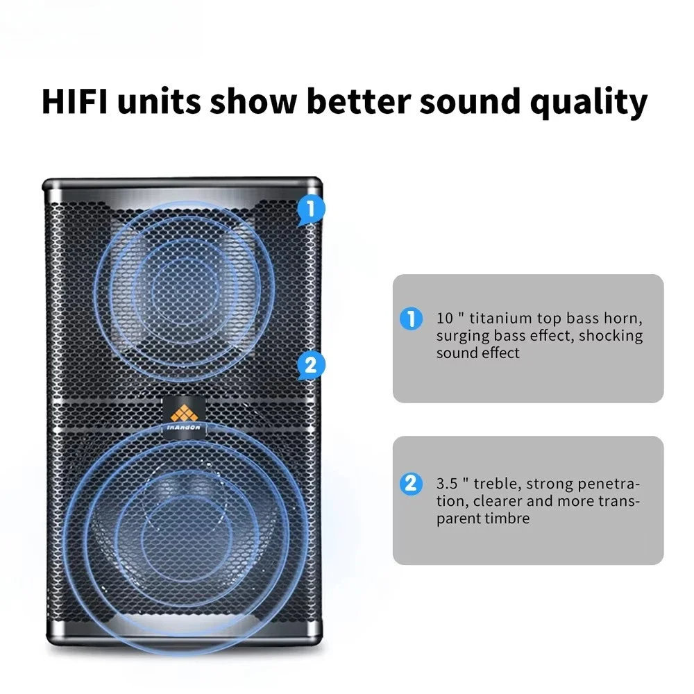 Cross-border 4T System KTV Professional Karaoke Player High Power Amplifier & Speaker Karaoke System Set