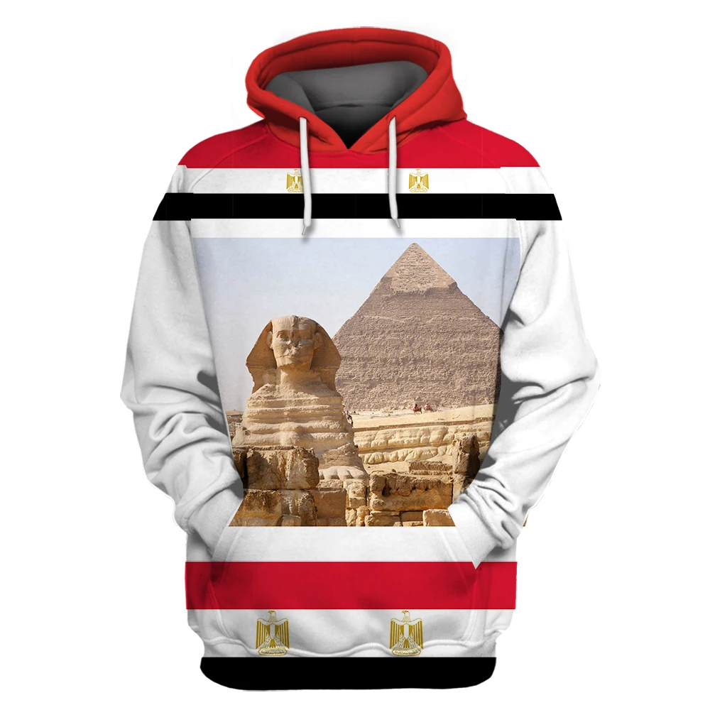 SONSPEE Egyptian Pyramids 3D Printed Soft Hoodie Men Women Mythology Gods Classic Clothing Harajuku  Long Sleeve Sphinx Tops