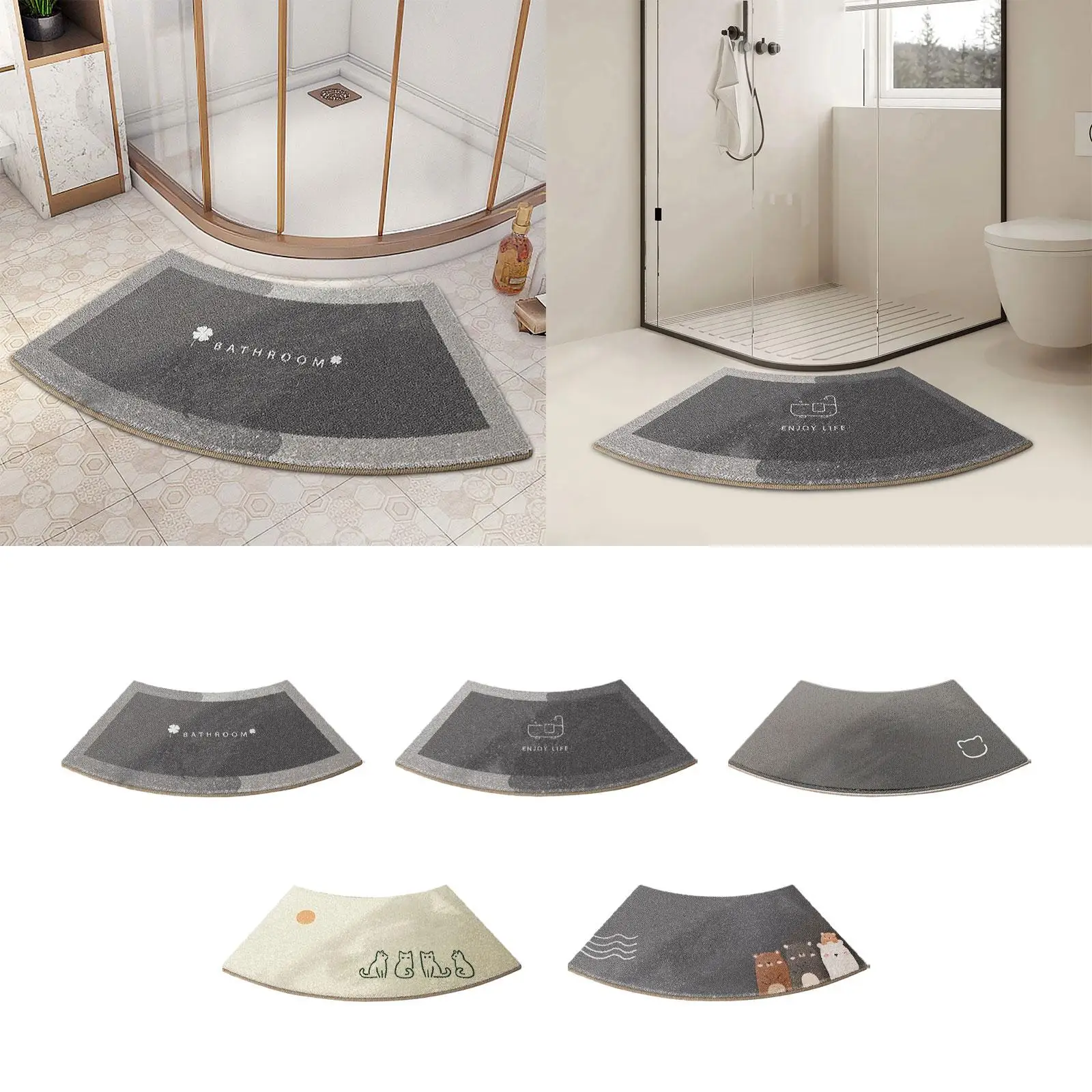 Bathroom Runner Rug Super Absorbent Stain Bathroom Carpet for Bedroom Shower Room and Sink Living Room Bathtub Side Under Door