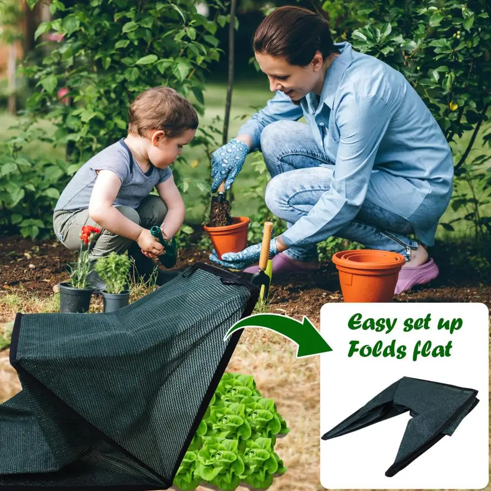 Plant Protection Cover Breathable Plant Protection Tent Foldable Plant Shade Tent with Stakes Uv Resistant Sunblock for Outdoor