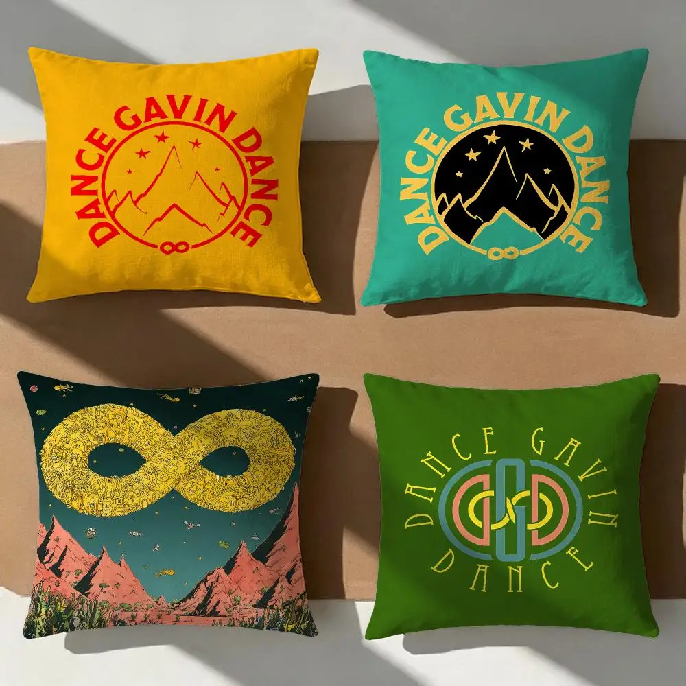 Band Dance Gavin Dance Cushion Cover Pillow Cover Nordic Minimalist Throw DoubleSided Print Cushion Case for Sofa Bedroom Decor