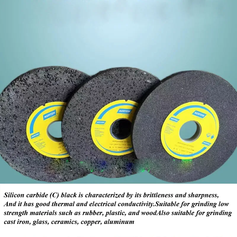 Large pores Black silicon carbide grinding wheel 200*20*32mm for Cast iron,rubber, Copper, aluminum,tin,zinc polishing P#36~#60